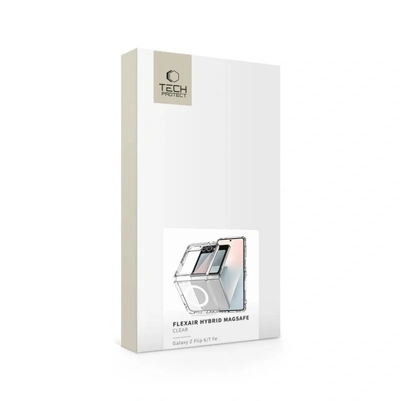 Tech-Protect FlexAir Hybrid MagSafe kryt na Samsung Galaxy Z Flip 6 / 7 FE, priesvitný 7 FE, priesvitný