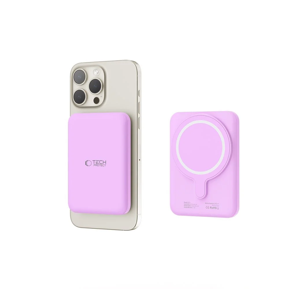 Tech-Protect PB10 LifeMag MagSafe Powerbank 5000mAh, fialový