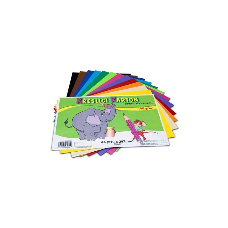 CARTA výkres farebný A3 180 g 60 ks mix 12 farieb Mix 12 farieb