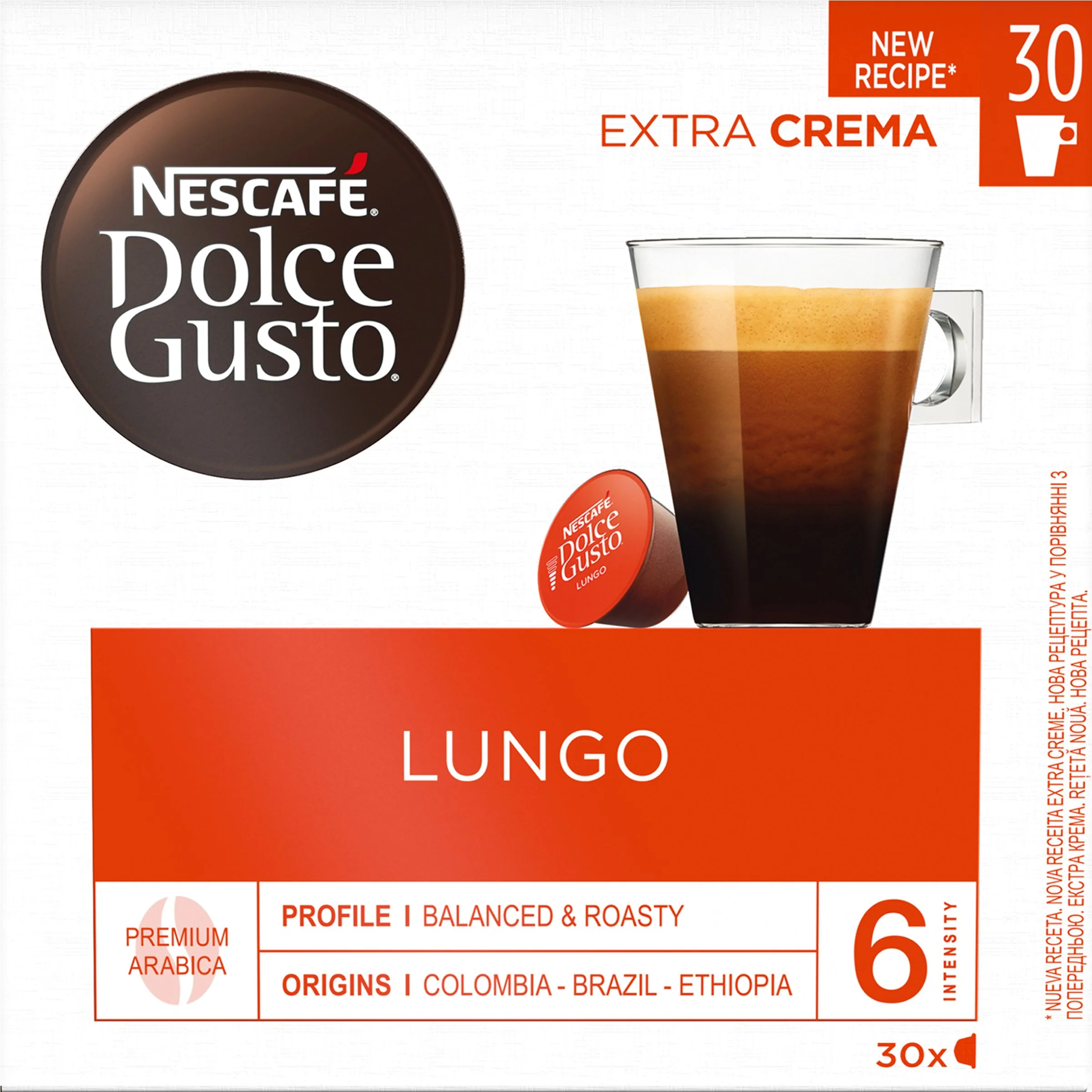 Nescafé Kapsule Dolce Gusto Caffe Lungo 1×30 ks, kávové kapsuly