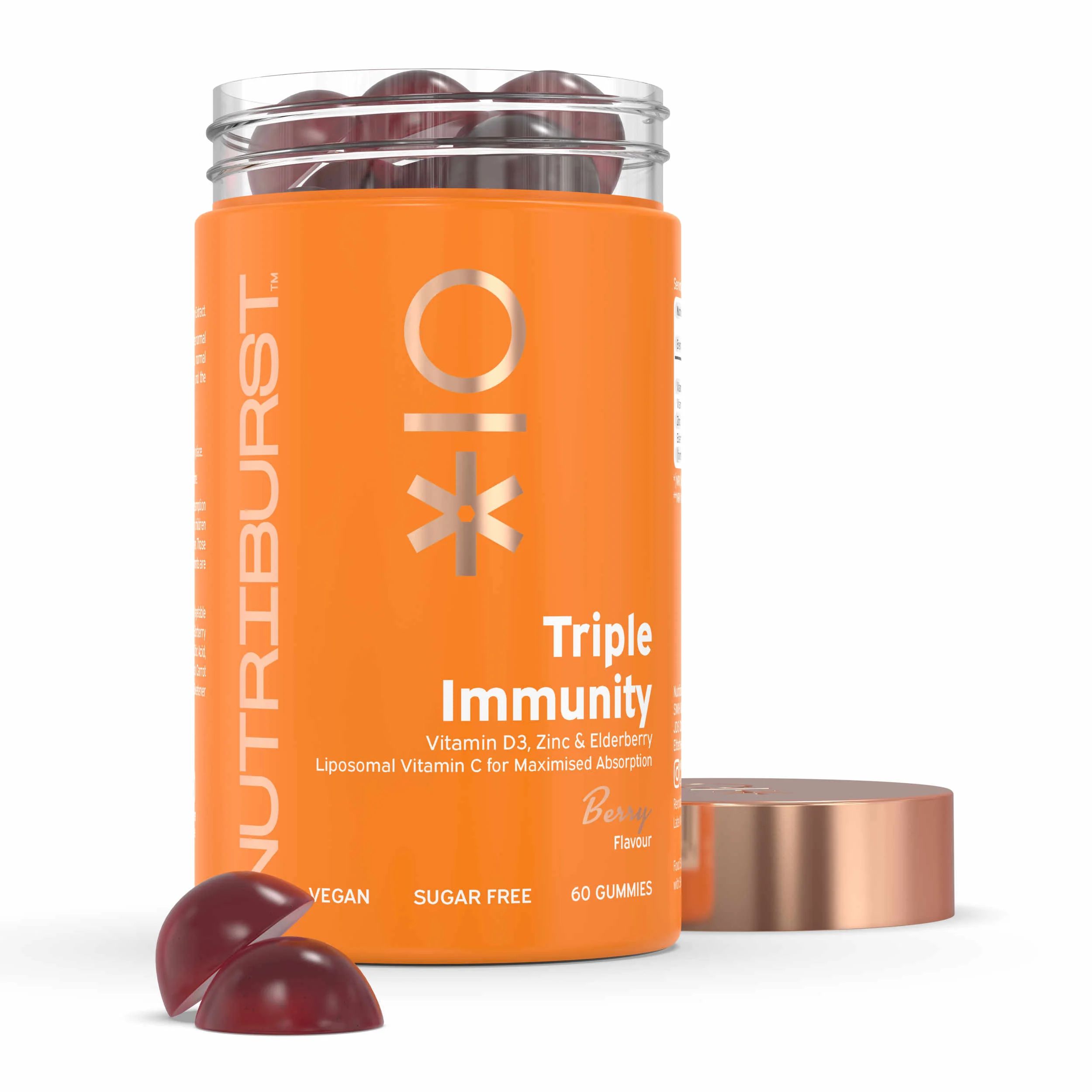 Nutriburst Premium Triple Immunity gummies 60 ks