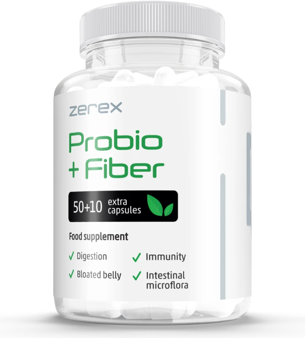 Zerex Probio + Vláknina 1×60 cps, výživový doplnok