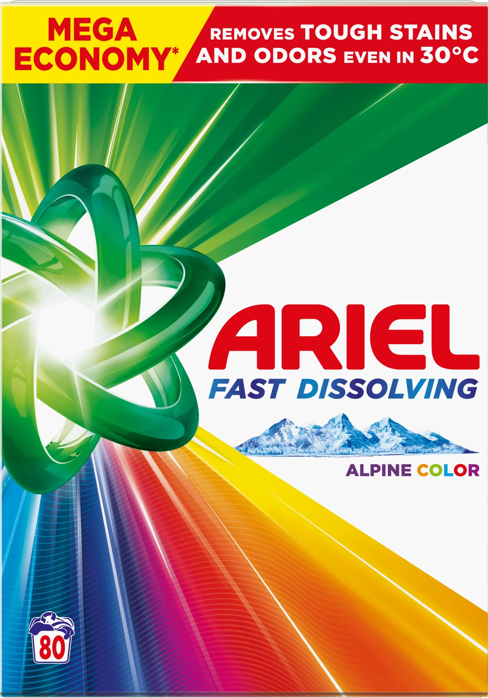 Ariel Prášok 4.4kg / 80PD Color 1×4,4 kg, prášok na pranie