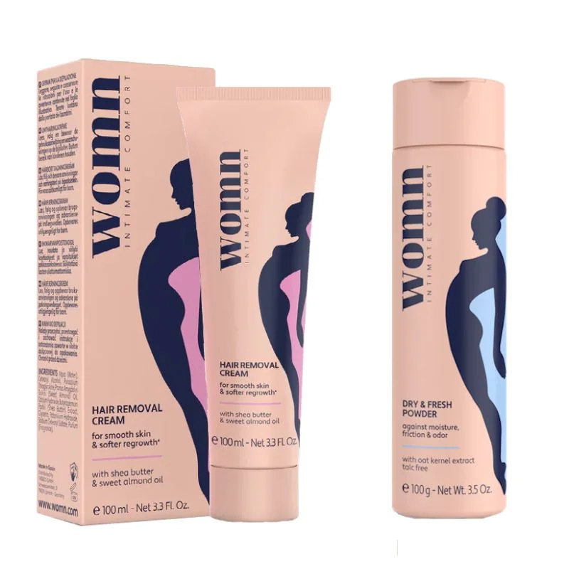 DUOSET WOMN Depilačný krém a Jemný púder DRY & FRESH