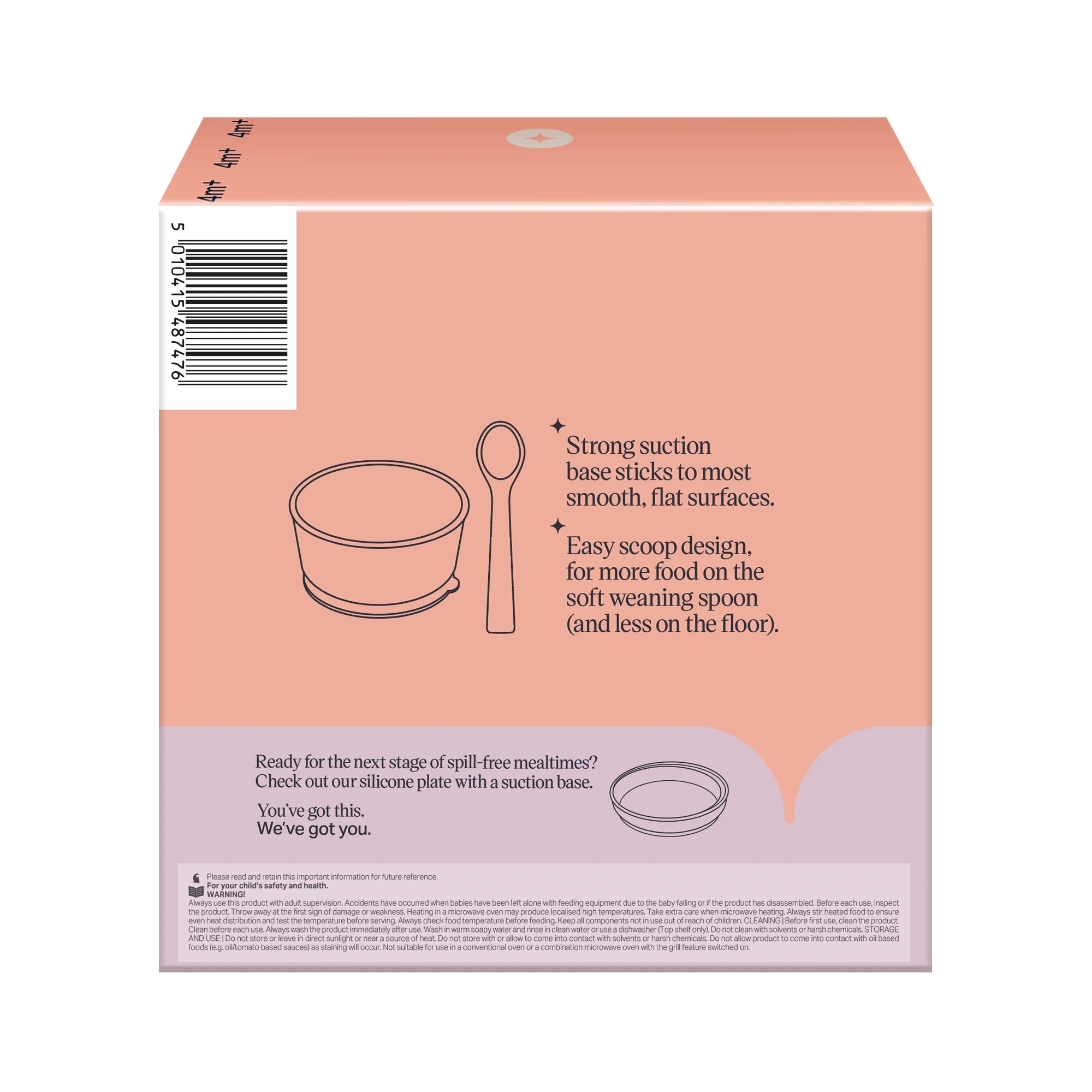 Tommee Tippee Silikón. miska s prísavkou a lyžičkou ružová 1 set