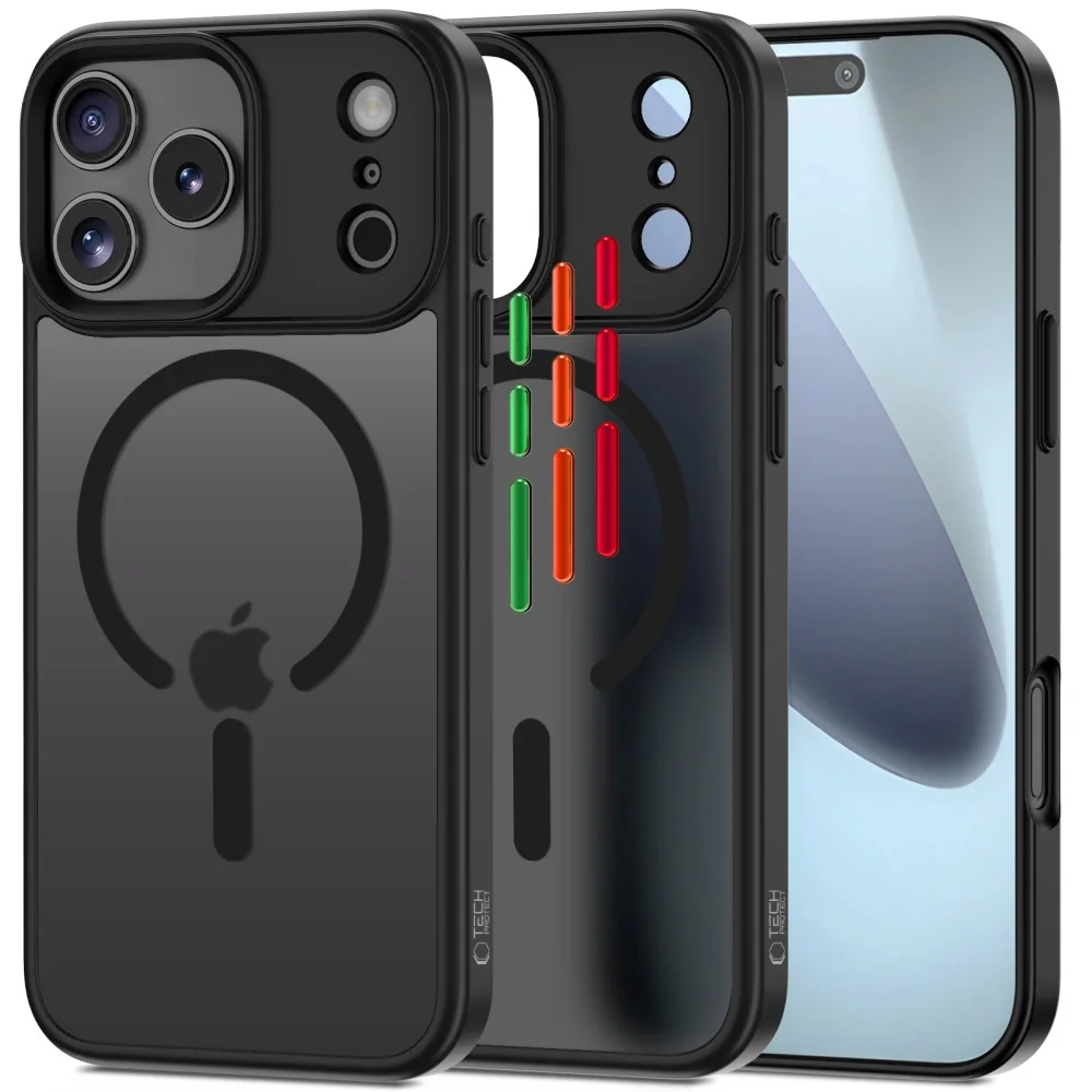 Tech-Protect MagMat XT 4-Set MagSafe kryt na iPhone 17 Pro, čierny