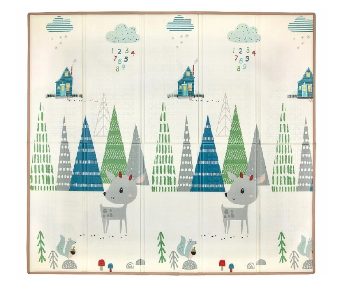 Milly Mally Skladacia penová podložka, 197 x 177cm - Play Deer