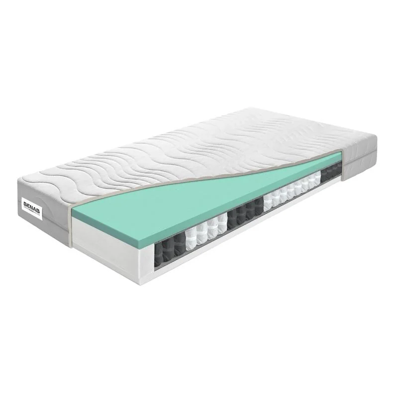 Matrac Benab Fyzio Medium Ergonomic H3 180 x 200 cm Taštičkový matrac 21 cm taštičkový sendvičový