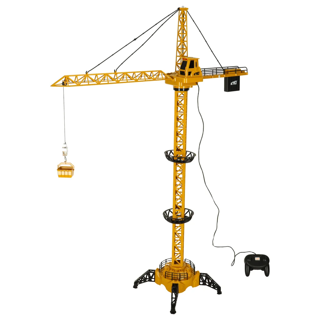 RC žeriav so žeriavovým ramenom, svetlom a zvukom – výška až 128 cm