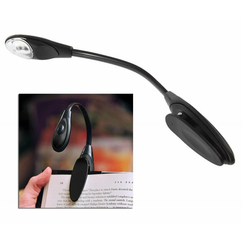 Lampa LED so štipcom ZD20 čierna