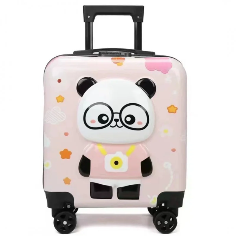 Livefy detský kufor Panda 36 × 44 cm, ružový