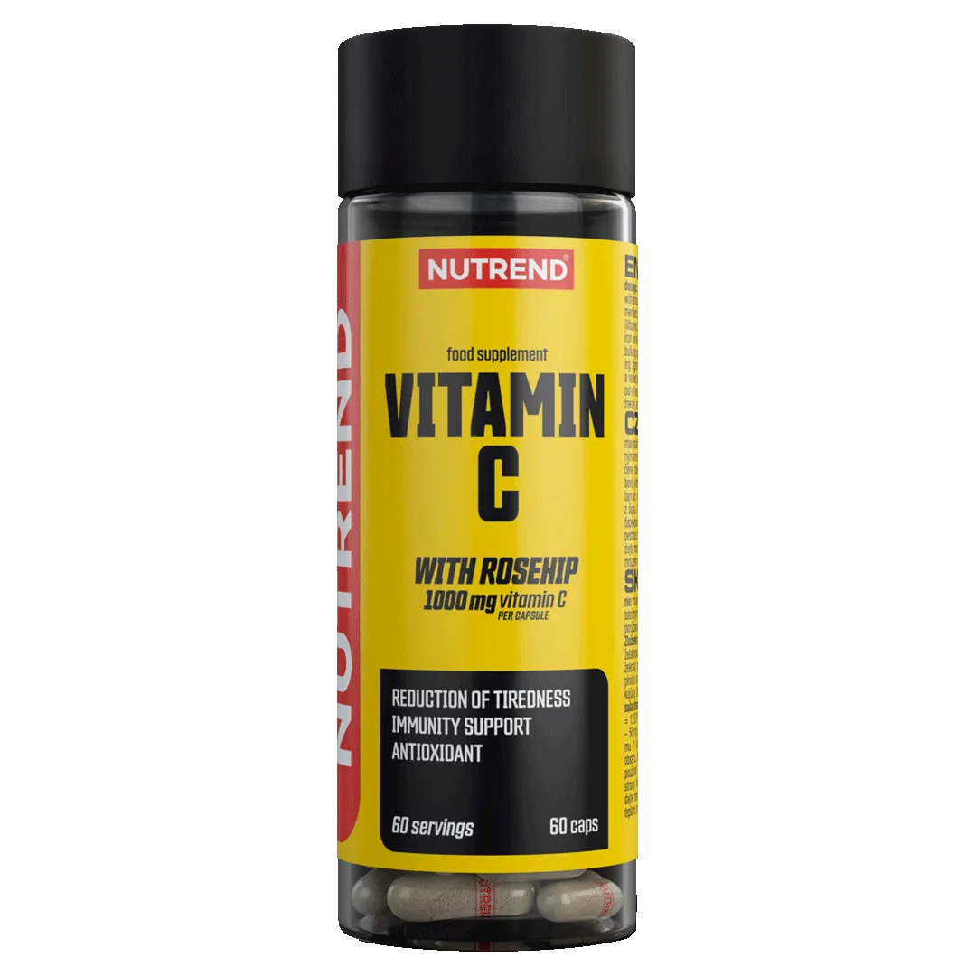 Nutrend VITAMÍN C SO ŠÍPKOU 1000 mg, 60 cps
