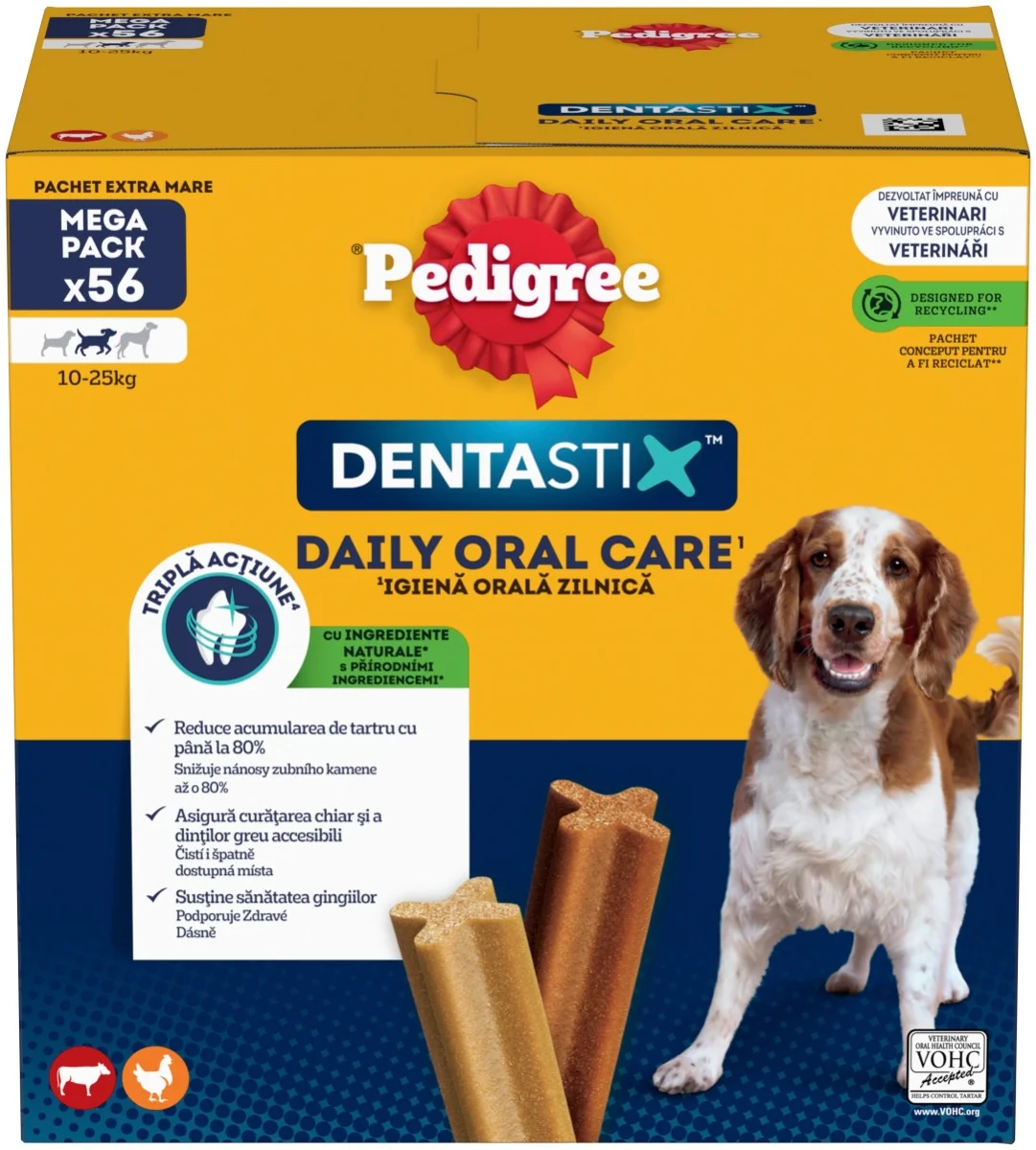 PEDIGREE pochúťka DentaStix Medium 56pack 1×56 ks, pochúťka pre psy