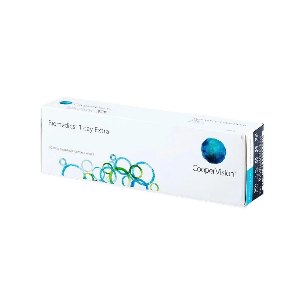 Denné Biomedics 1 Day Extra (30 šošoviek) Dioptrie: 5, Zakrivenie: 8.8
