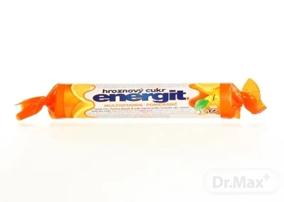 Energit hroznový cukor MULTIVITAMÍN - POMARANČ 1×17 ks (37,4 g), pastilky