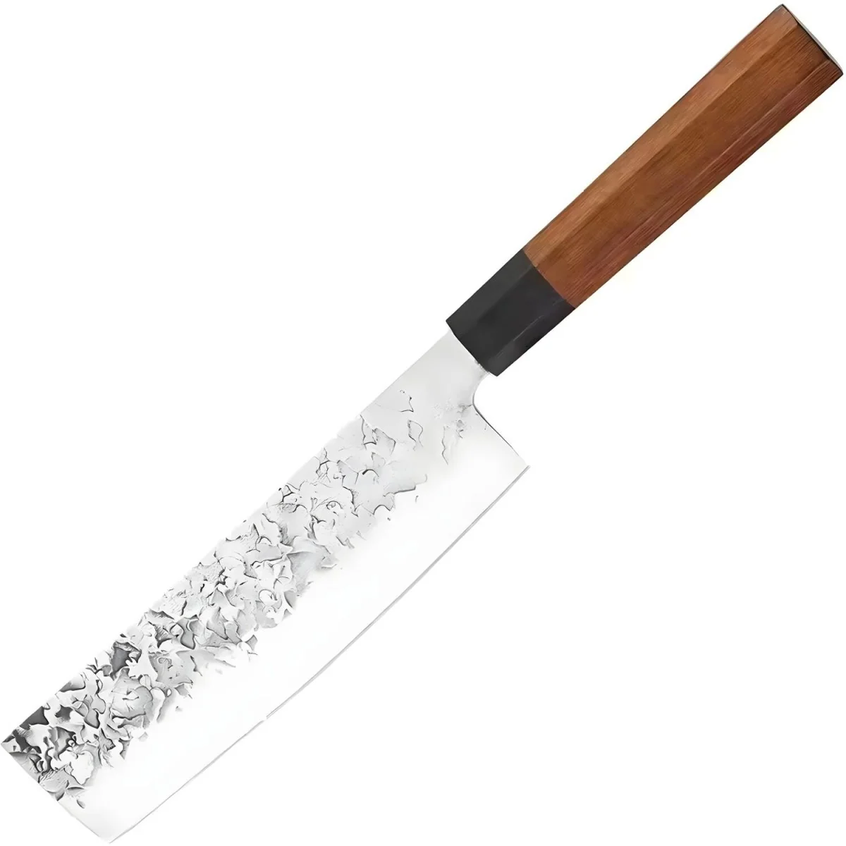 Kuchynský nôž Nakiri na zeleninu a ovocie 1 ks, hnedá