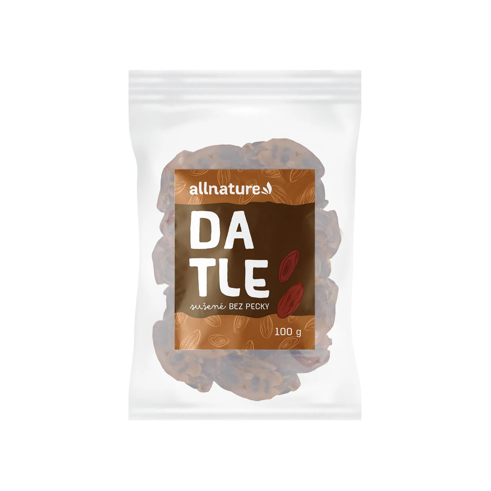 Allnature Datle Vykôstkované 100g 1×100 g, sušené datle