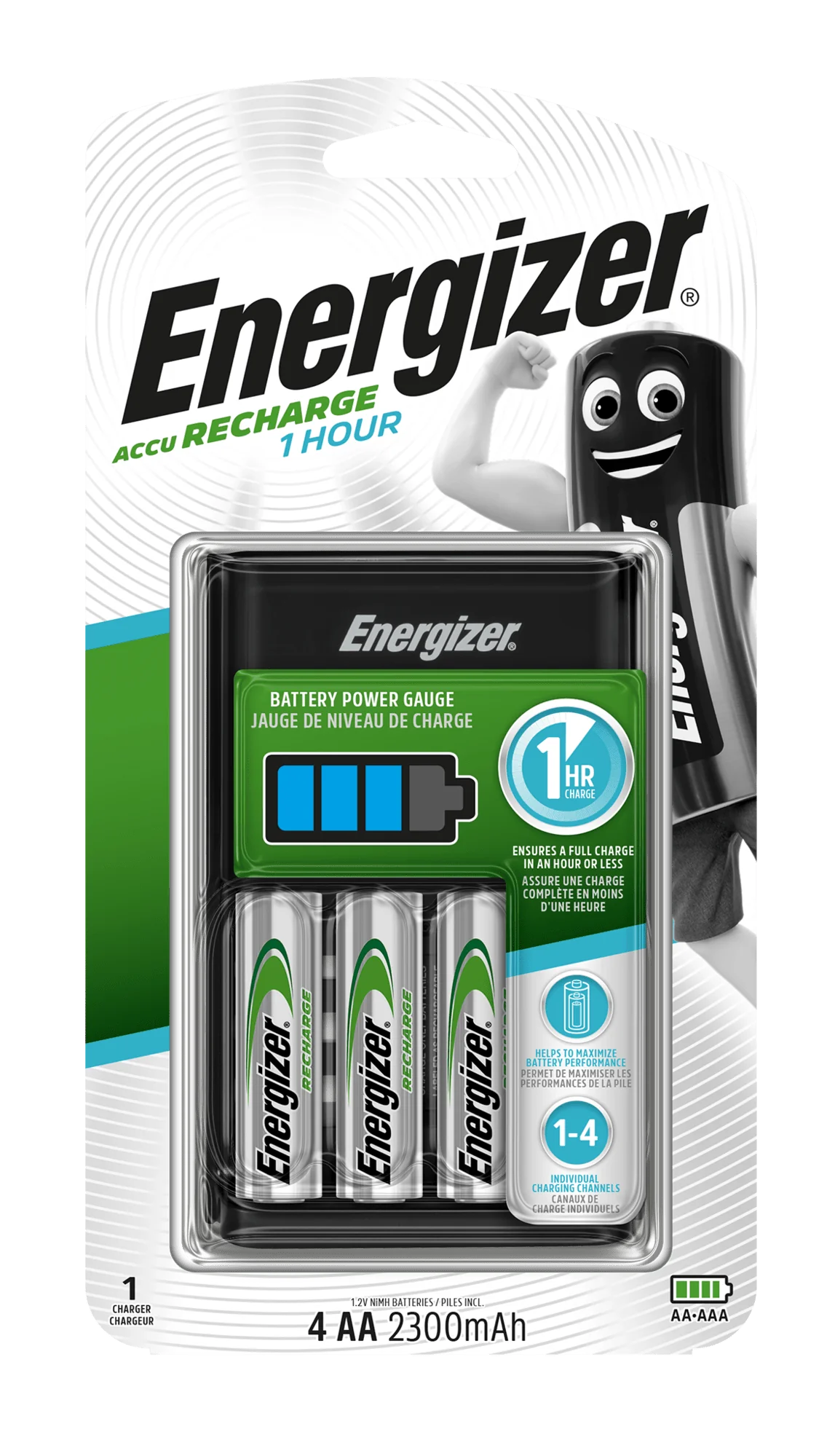 Energizer nabíjačka 1HR Charger 4 x AA 2300 mAh