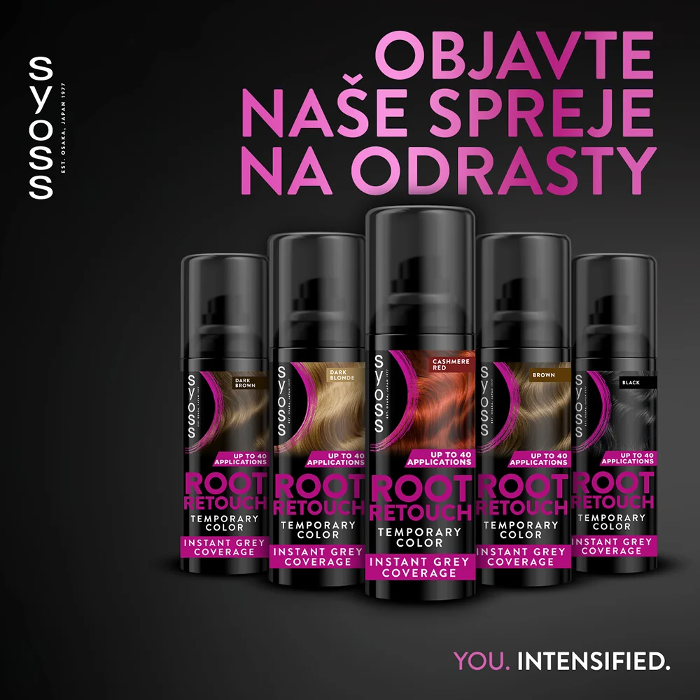 Syoss Root Retouch sprej na odrasty Kašmírovo červený 1×1 ks, sprej na odrasty