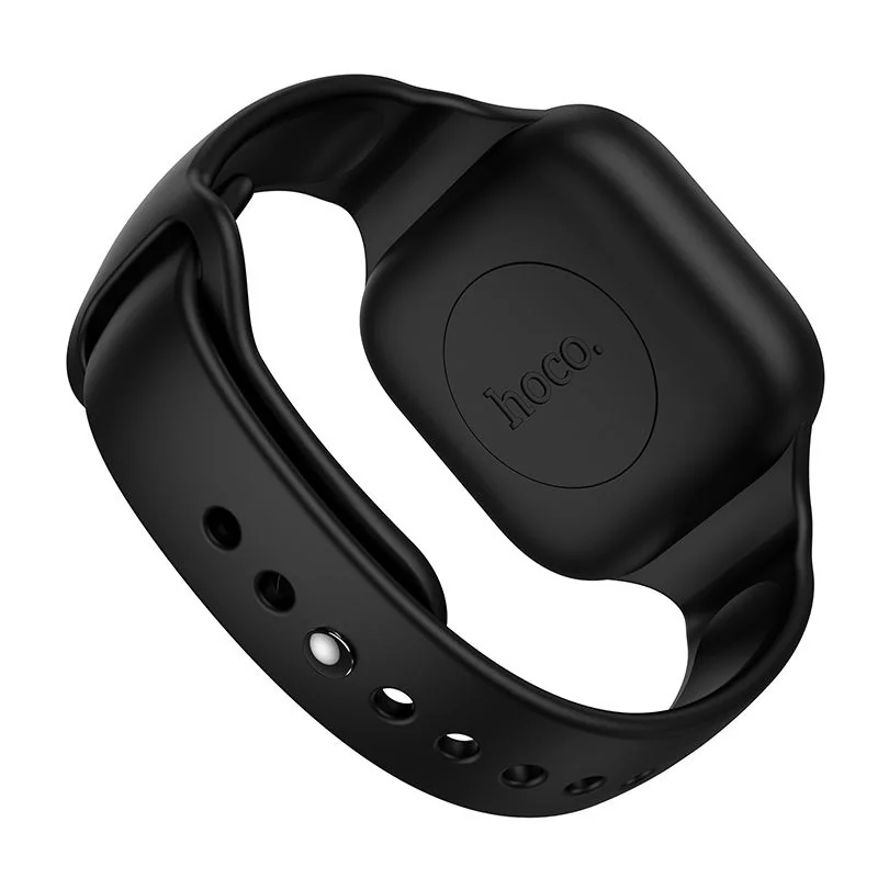 Hoco E91E detský lokalizačný náramok Apple FindMy, čierny