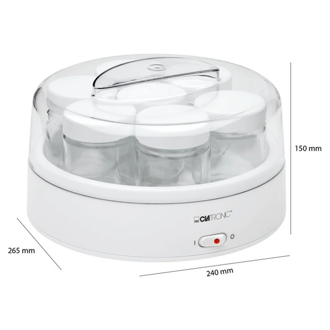 CLATRONIC JM 3344 jogurtovač, 7 pohárov, 1,1 l, 14 W