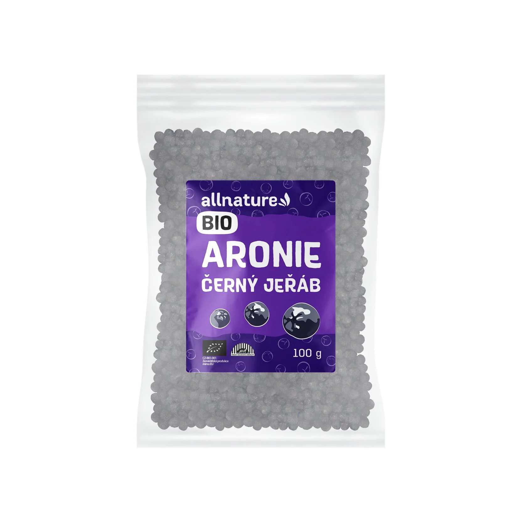 Allnature Aronie Čierny Žeriav Bio 100g 1×100 g, sušené plody arónie