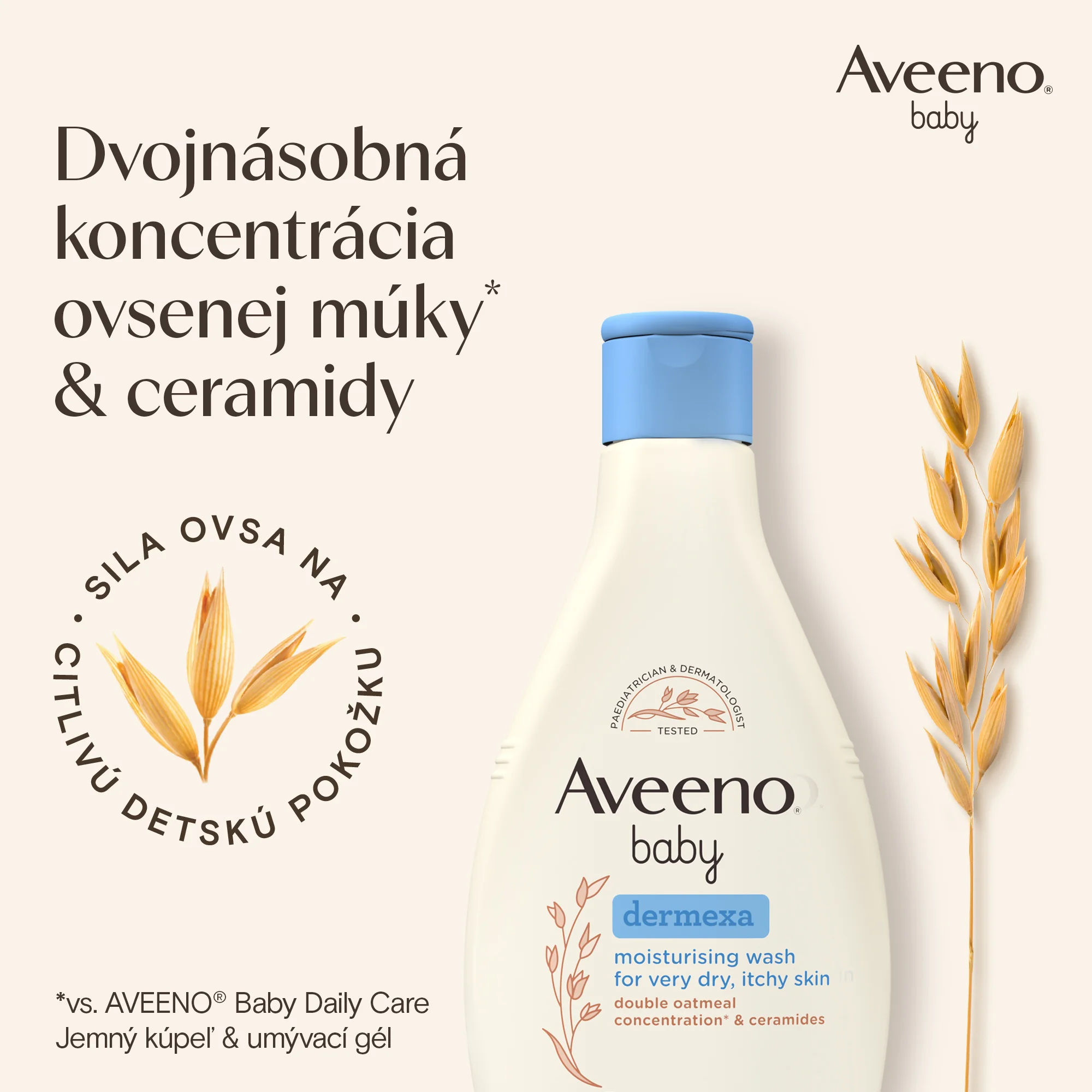 AVEENO® Baby Dermexa Hydratačný umývací gél 250 ml