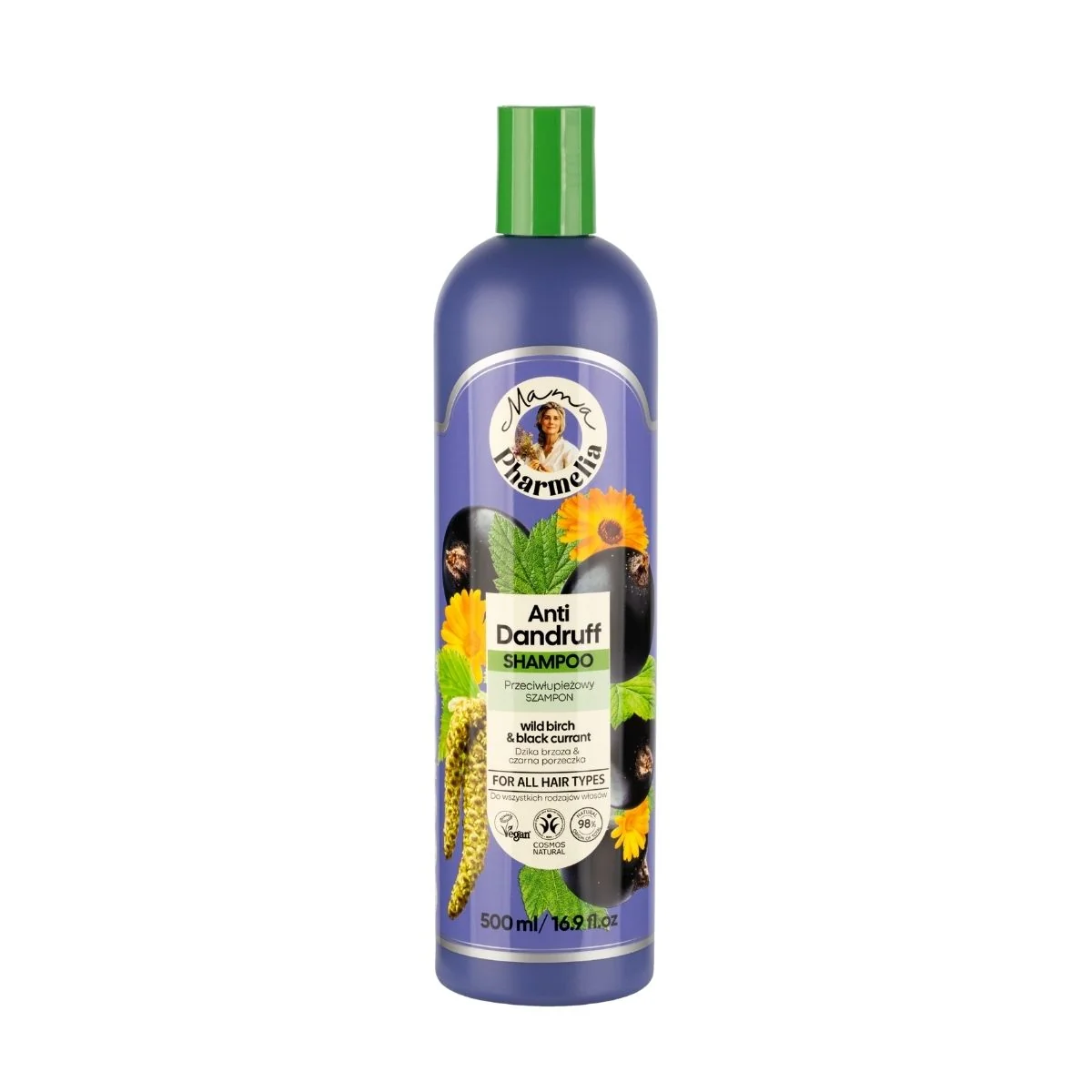 Šampón proti lupinám s brezou a čiernou ríbezľou - 500 ml - Mama Pharmelia
