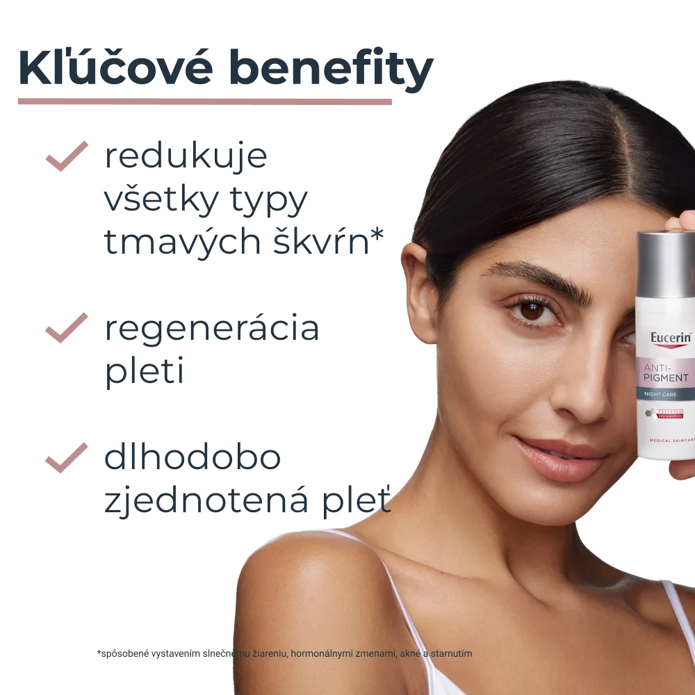 Eucerin ANTI-PIGMENT Nočný krém 1×50 ml, hyperpigmentácia pleti