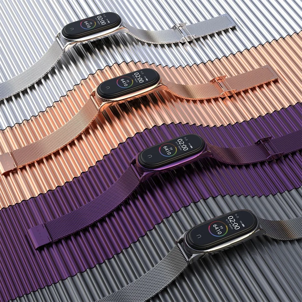 Tech-Protect Milanese remienok na Xiaomi Mi Band 7 rose gold