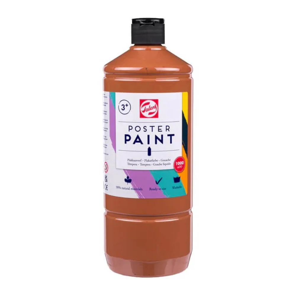 Plagátová farba školská 100ml svetlohnedá 401-Talens