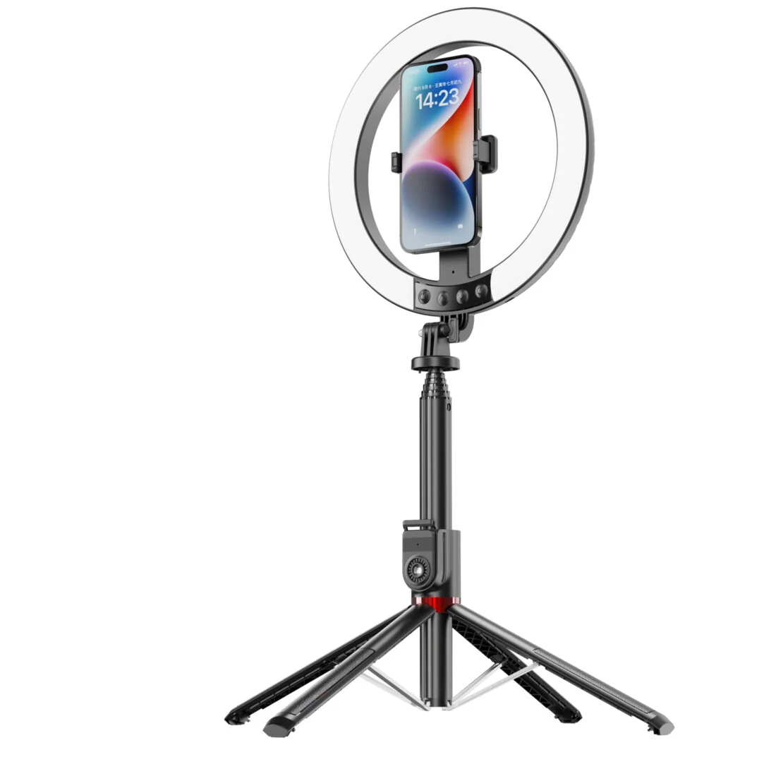 Blavec Aura Pro RGB Selfie kruhové LED svetlo + statív 2.3m, čierne