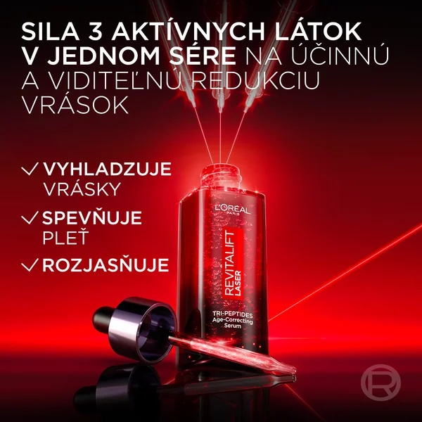 L'Oréal Paris Revitalift Laserové sérum proti vráskam s tromi typmi peptidov 50 ml