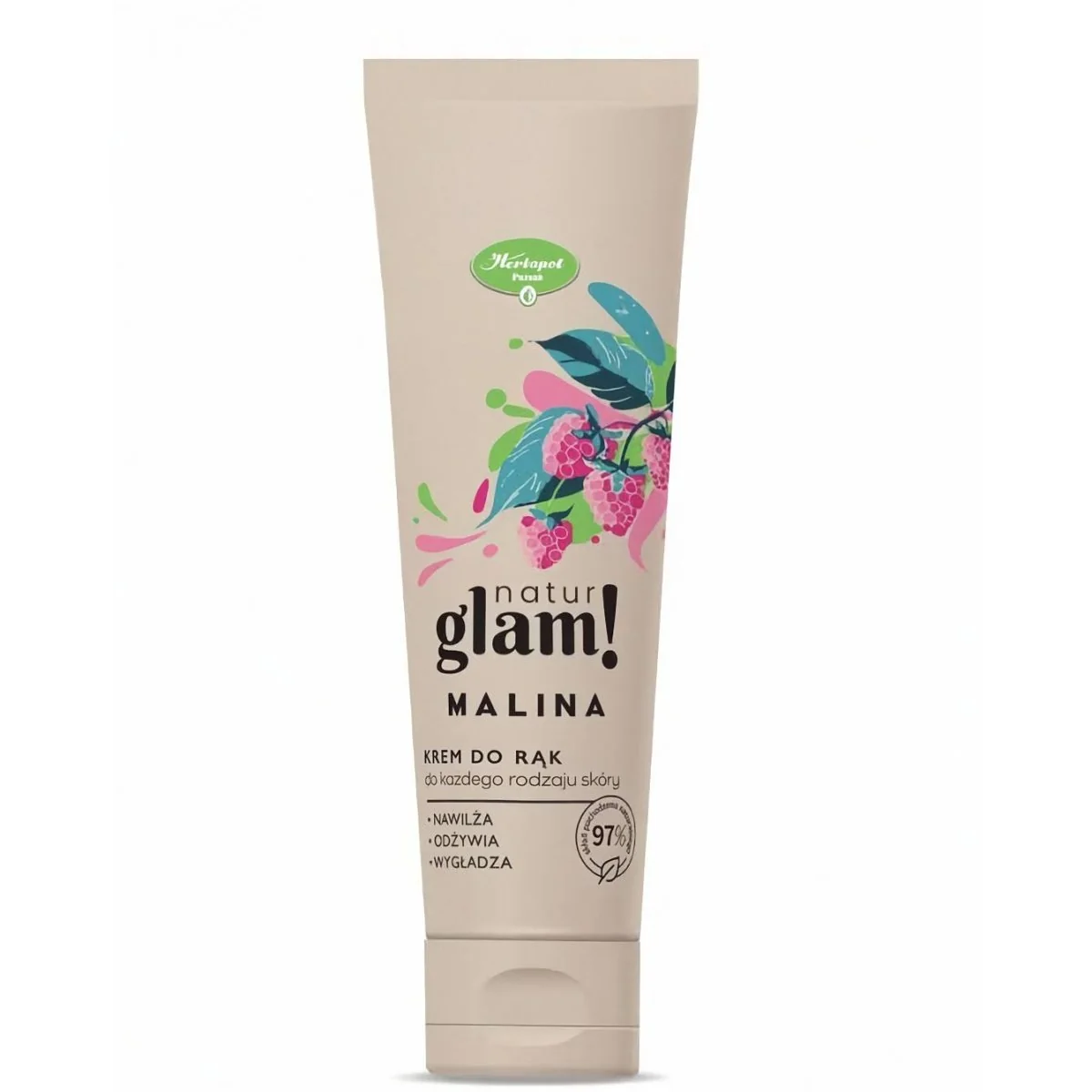 NaturGlam Malinový krém na ruky 100 ml pre suchú pokožku