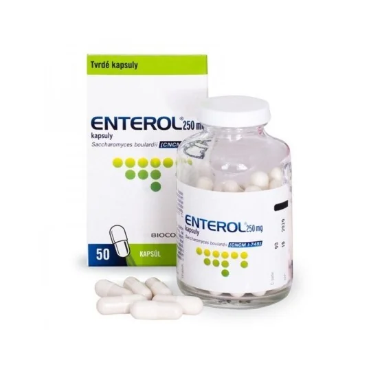 Enterol 250 mg kapsuly 1×50 cps, pomoc pri hnačkových stavoch
