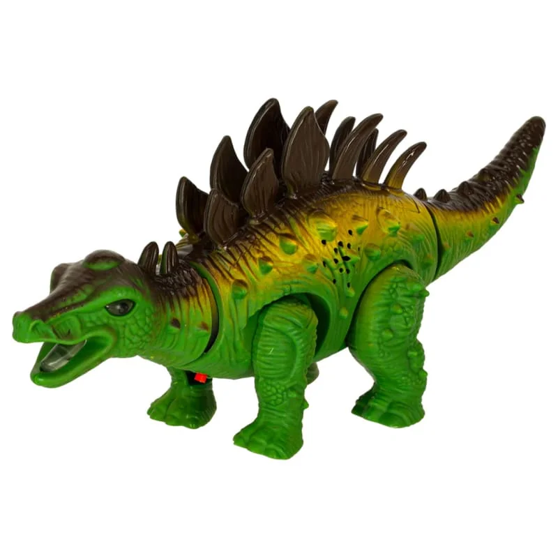 Interaktívny dinosaurus Stegosaurus – chodí, svieti, reve (na batérie)