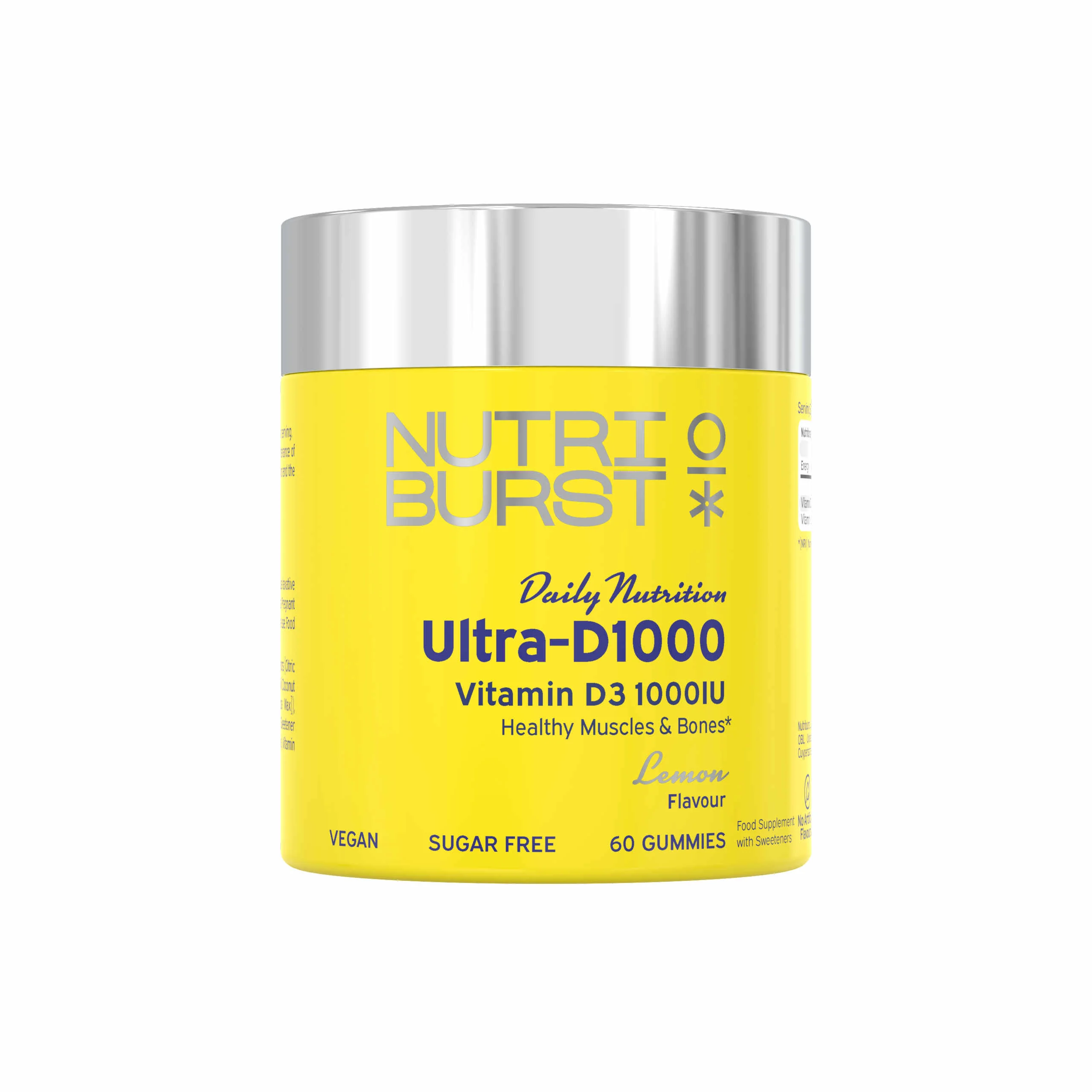 Nutriburst Ultra D1000 gummies citrón 60 ks