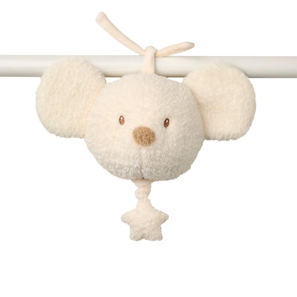 Hračka hudobná Teddy myška 16 cm, 0m+