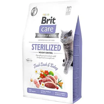 Brit Care Cat Grain-Free Sterilized Weight Control  1×2 kg, granule pre mačky