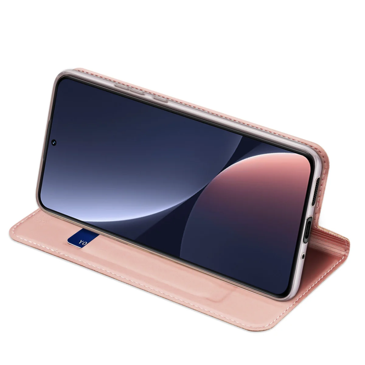 Dux Ducis Skin Pro knižkové kožené puzdro na Xiaomi 13 ružové