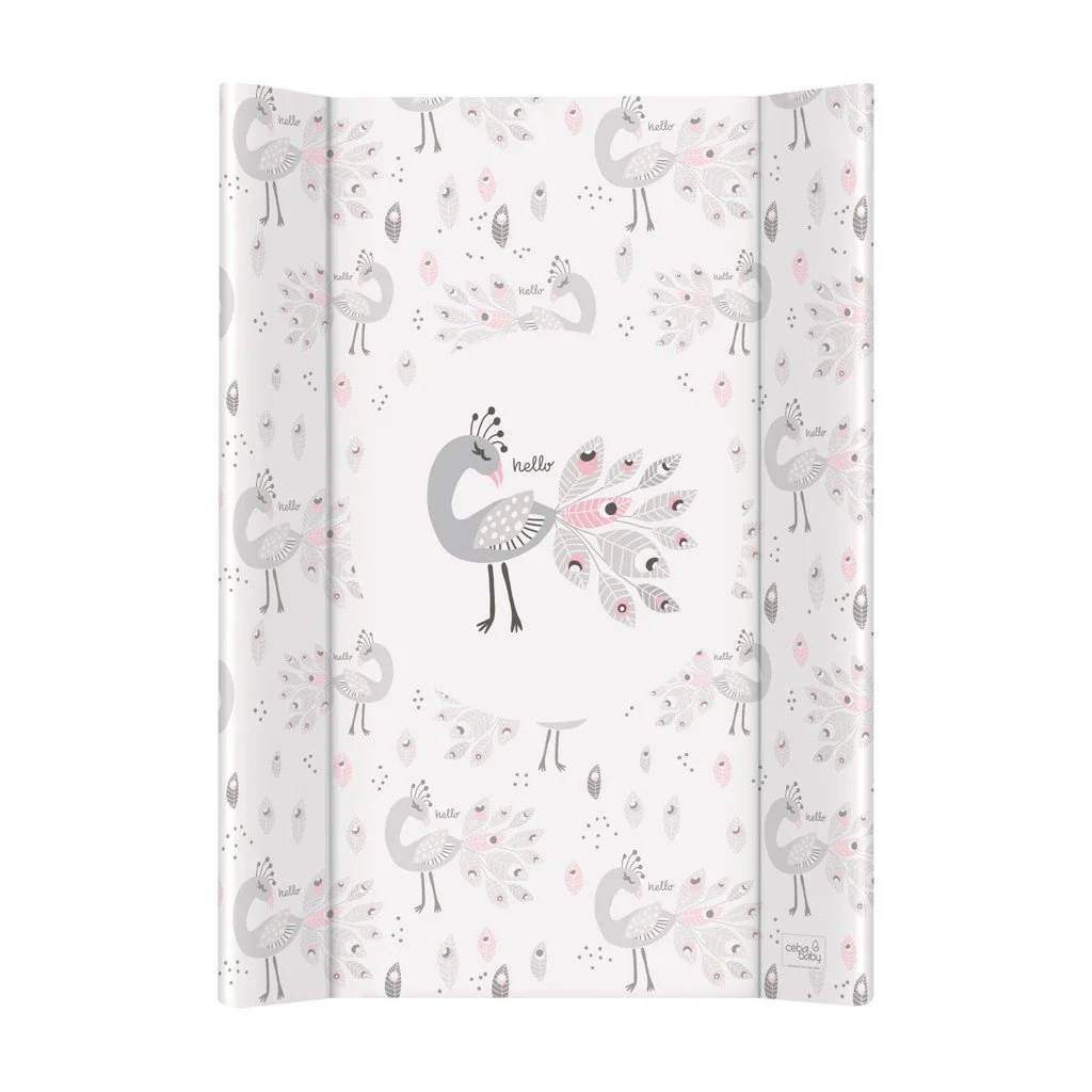 Podložka prebaľovacia 2-hranná s pevnou doskou (50x70) Comfort Lolly Polly Peacock