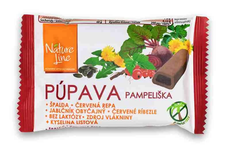 NATURE LINE Celozrnná PÚPAVA sušienky s náplňou z červenej repy 1×50 g, zdravá sladkosť