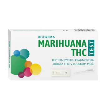 TEST NA DROGY-THC (MARIHUANA) BIOGEMA 1×1 ks, na stanovenie drogy v moči