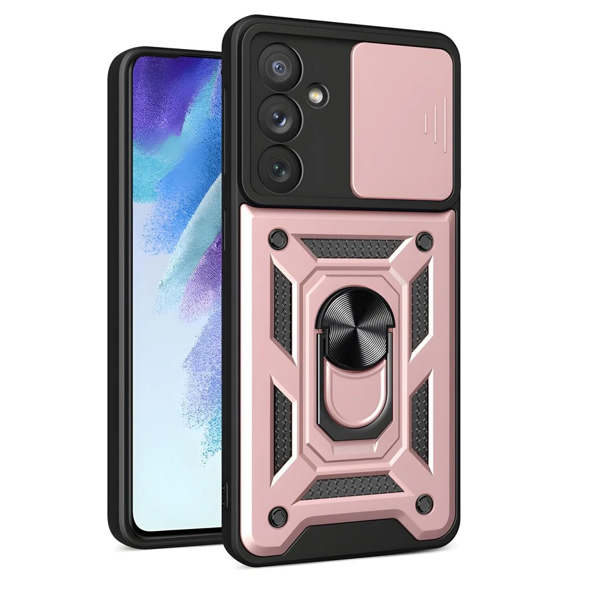 Hybrid Armor Camshield pre Samsung Galaxy A54 - Ružová