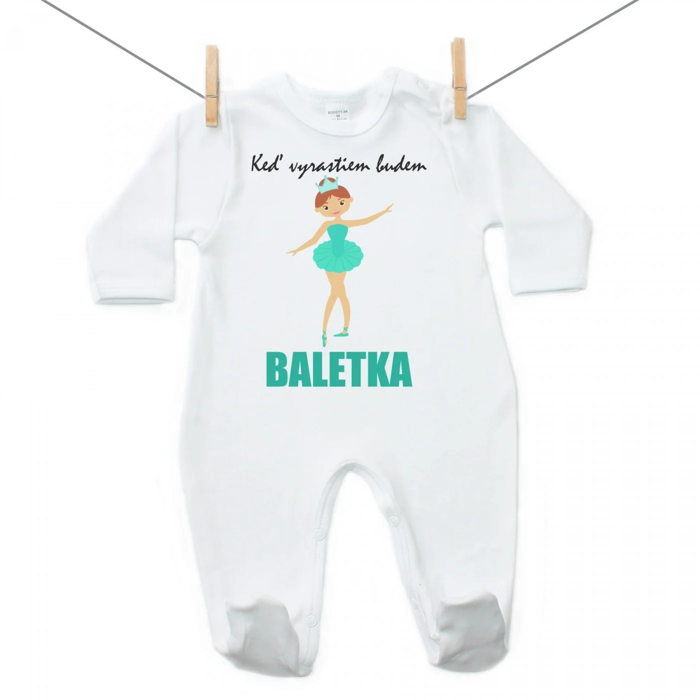 Boodyy Overal Keď vyrastiem budem baletka Veľkosť: 86