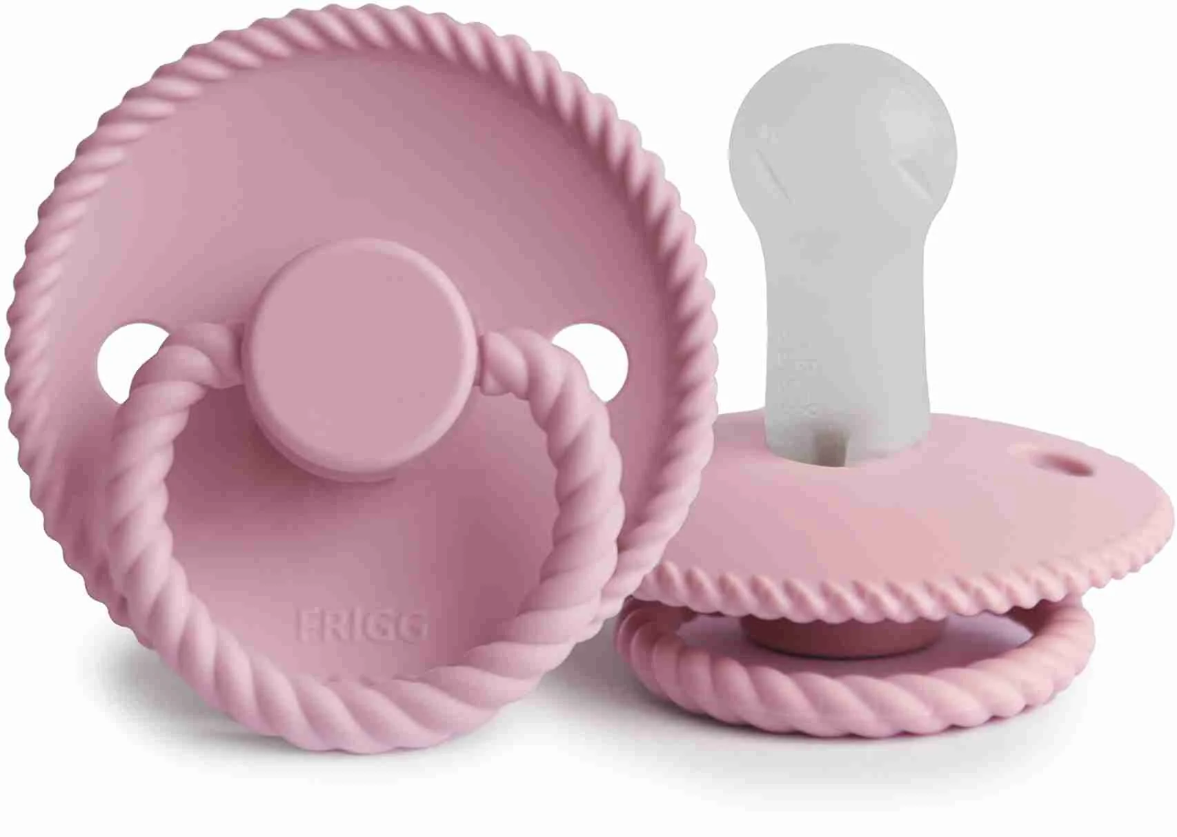 FRIGG Rope silikónový cumlík Baby Pink, +6m, 1 ks 1×1ks, silikónový cumlík