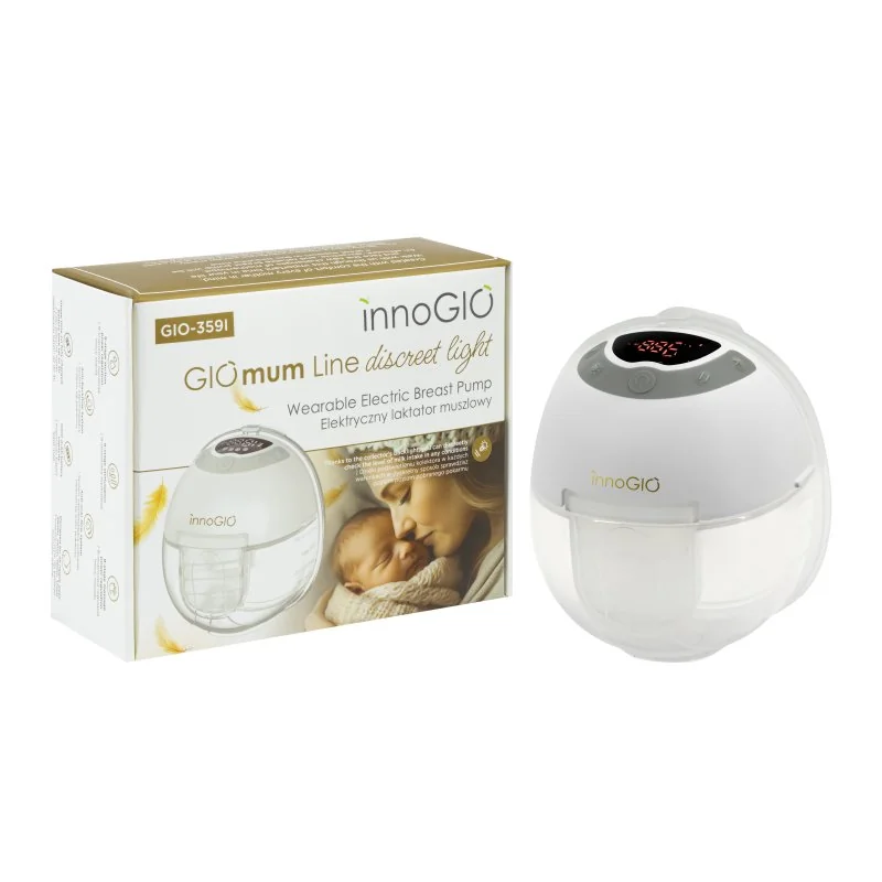 innoGIO prenosná elektrická odsávačka materského mlieka GIOmum Line Discreet Light Single