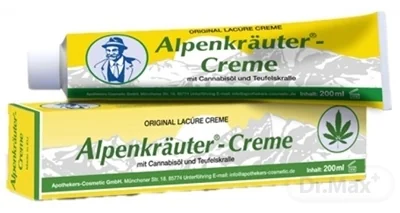 Apothhekers-Cosmetic Alpenkräuter - Creme 1×200 ml, bylinkový krém s konopným olejom
