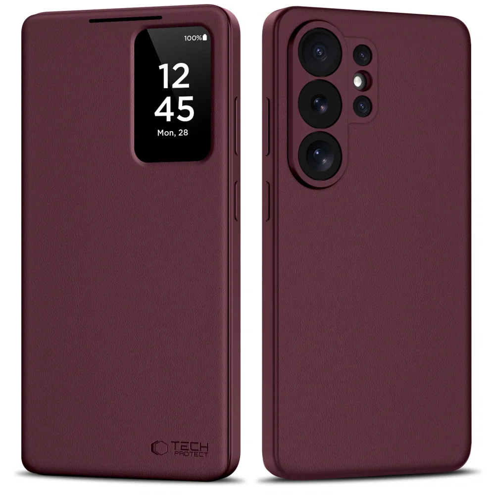 Tech-Protect Smart Wallet knižkové puzdro na Samsung Galaxy S26 Ultra, bordové bordové