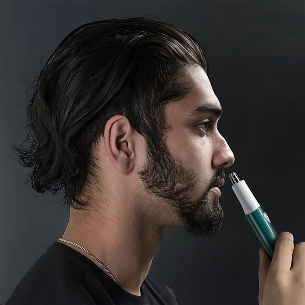 Zastrihávač chĺpkov v nose, zelený
